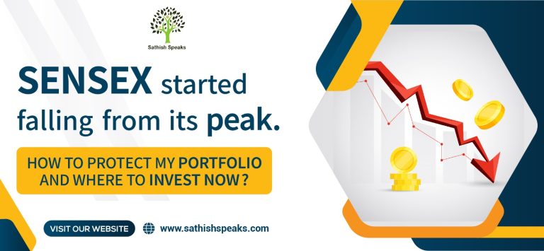 Sensex started falling from its peak. How to protect my Portfolio and Where to Invest now?